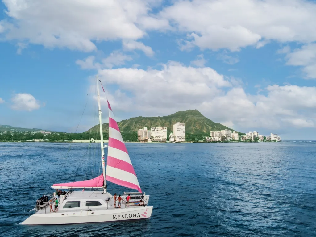 Friday night fireworks display over Waikiki beach