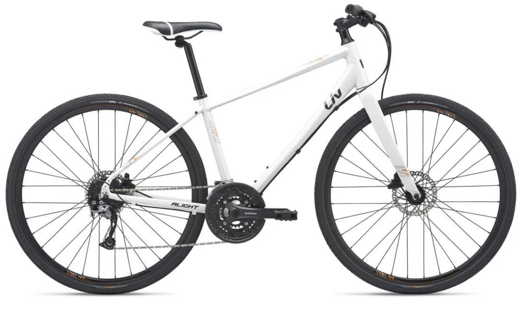 Lightweight aluminum frame hybrid commuter bike