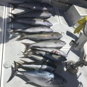 Fishing boat preparing for deep sea charter