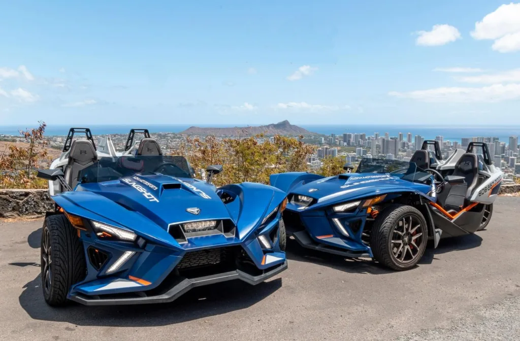 Modern Polaris Slingshot R vehicle for adventurous rides