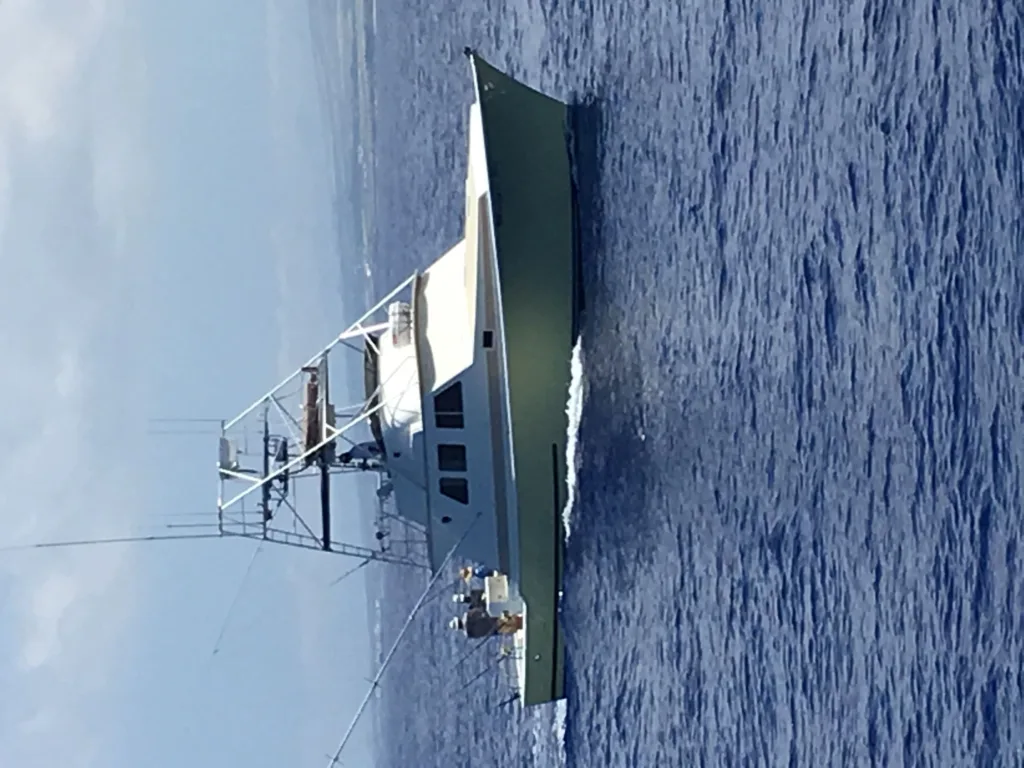 Fishing boat Maggie Joe docked at Kona harbor