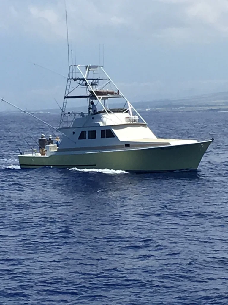 Fishing boat Maggie Joe docked at Kona harbor