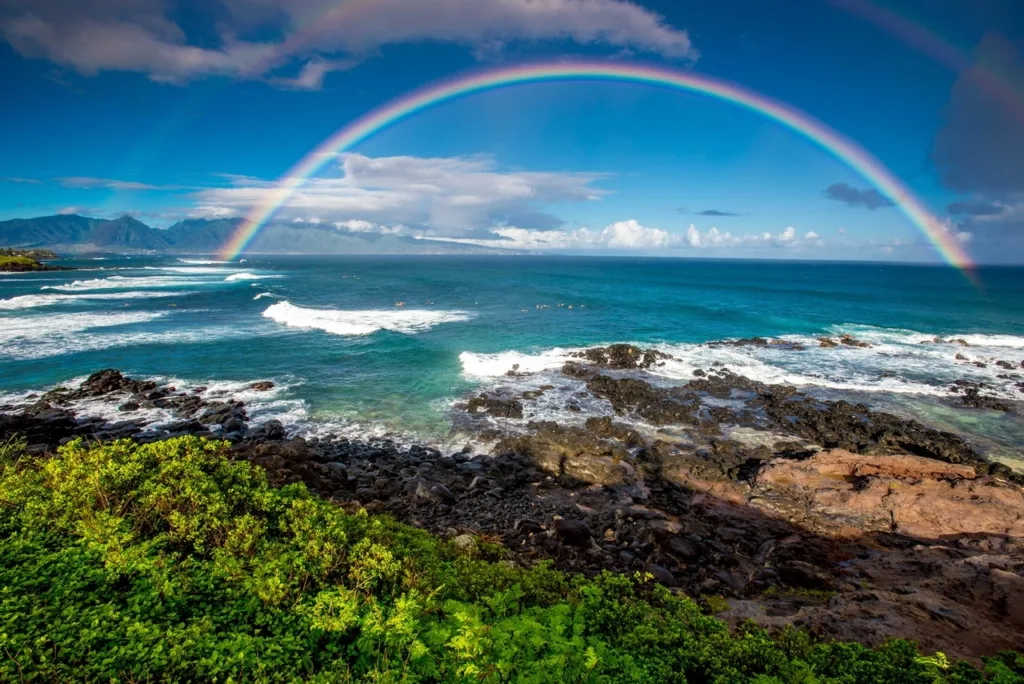 Photographer capturing scenic views along Road to Hana