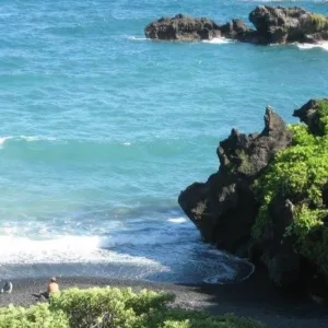 Car parked near Hana roadside attraction