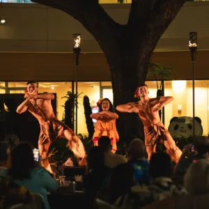 Back section seating area at Waikiki luau