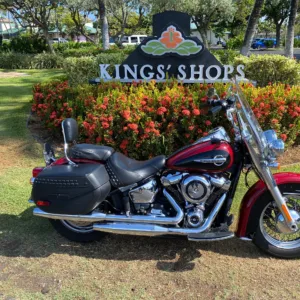 Black 2020 Heritage Softail motorcycle without saddlebags