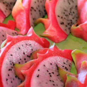 Guests tasting fresh tropical fruits on a farm tour