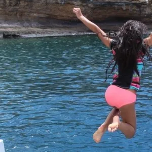 Children exploring marine life during ocean science camp