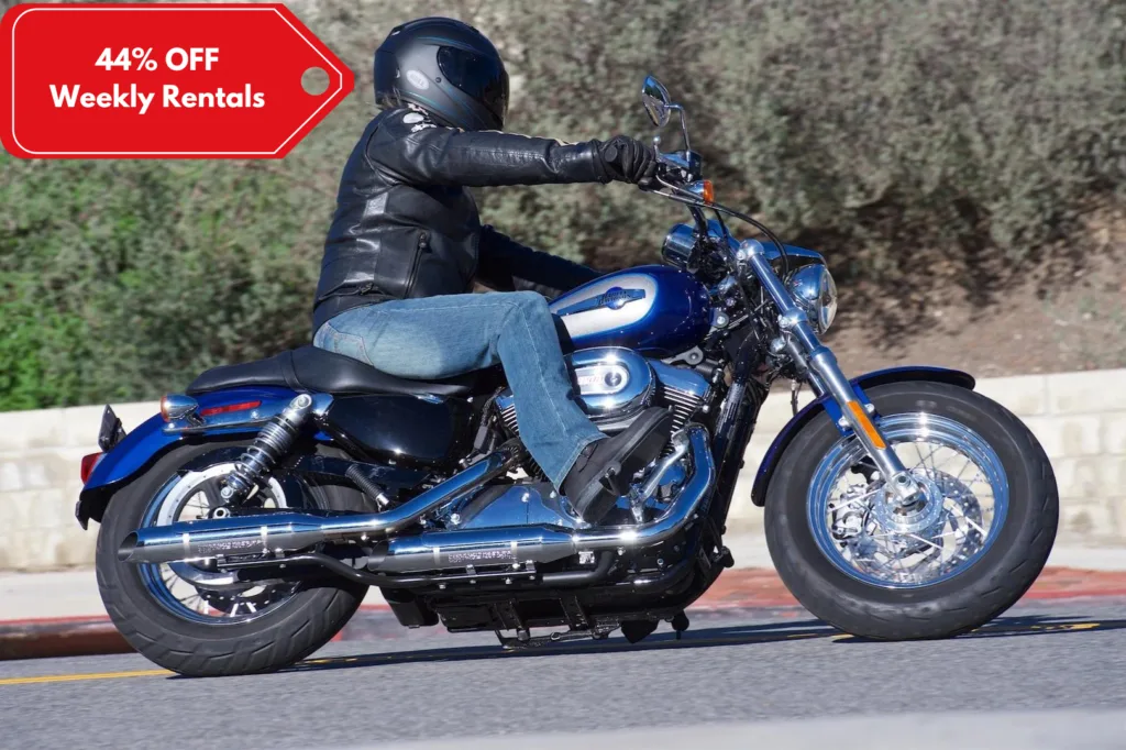 Harley-Davidson 1200 Sportster motorcycle parked outdoors