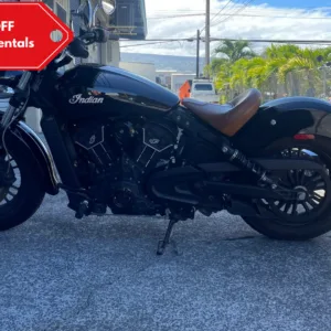 Indian Scout motorcycle rental with powerful 1133cc engine