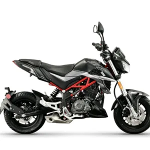 Red SFR 135cc motorcycle parked on Maui street