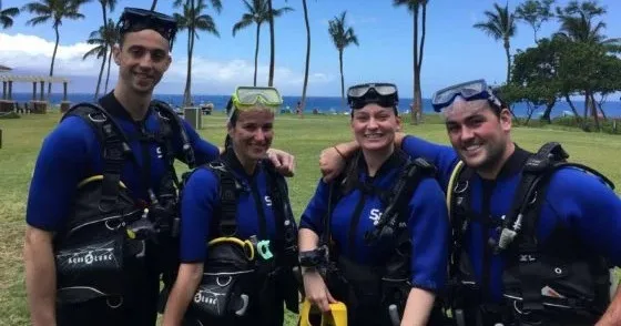 Scuba diving equipment available for rent in Maui locations
