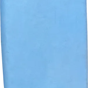 Soft top surfboard resting on sandy beach