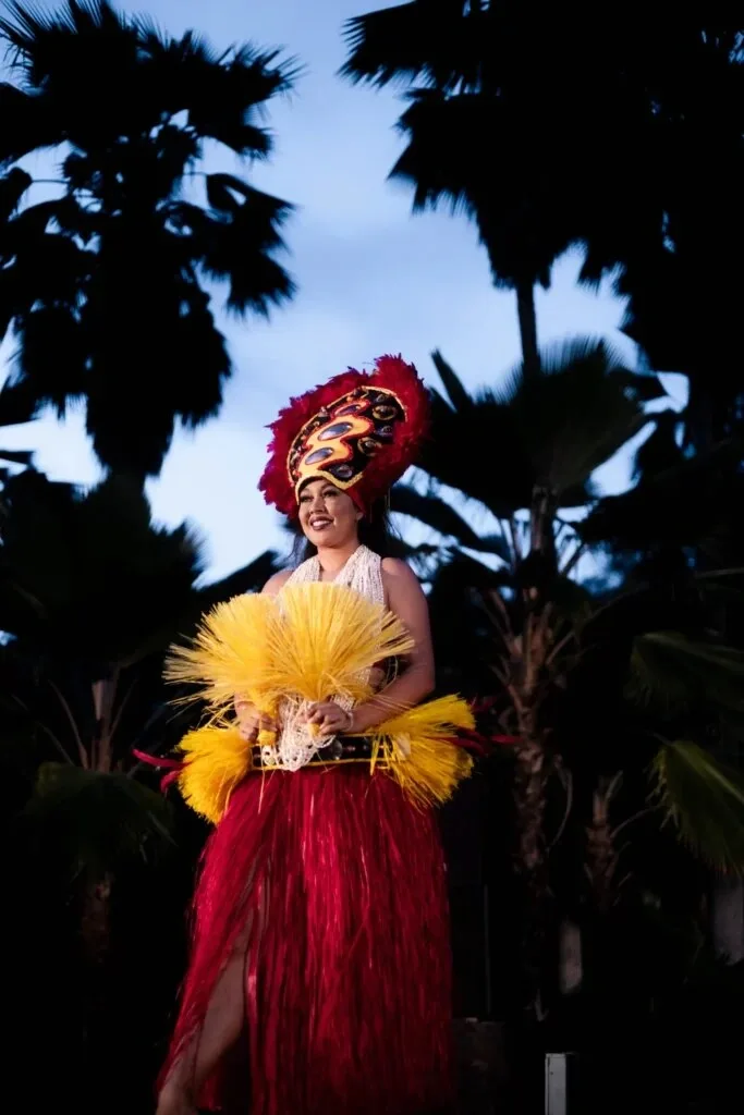 Chief Sielu leading Royal Experience luau ceremony