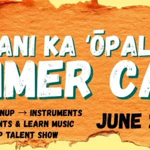 Children painting during summer camp art activity