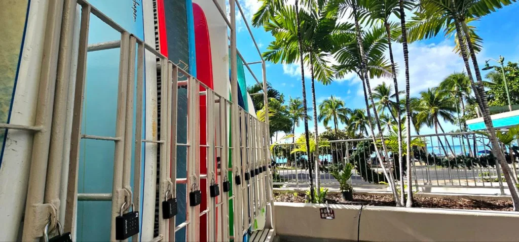 Locker number 13 for storage only at Waikiki