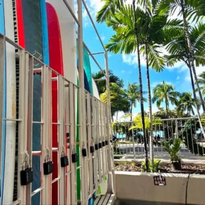 Locker number 13 for storage only at Waikiki