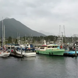 Fishing boat on calm Inside Passage waters