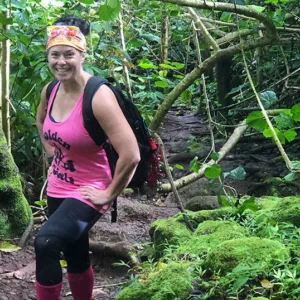 Guided hikers exploring Ko Olau Mountains trail