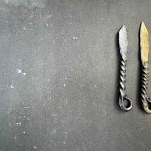Beginner forging letter opener in class
