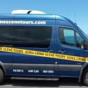 Mercedes-Benz Sprinter van used for Kona crime tour