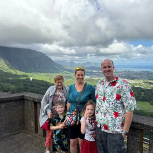 Tour group visiting Halona Blowhole scenic spot