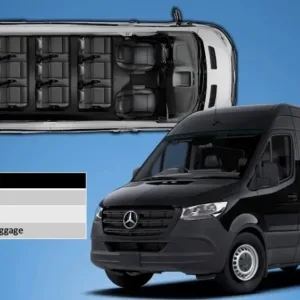 Mercedes Sprinter van parked outside Honolulu Airport