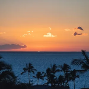 Couple enjoying sunset view on Kona tour