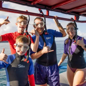 Morning boat ride from Kihei to Molokini Crater snorkeling spot