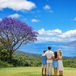 Lush tropical landscape in Upcountry Maui
