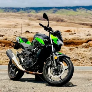 Kawasaki Z400 naked sport bike with aggressive styling