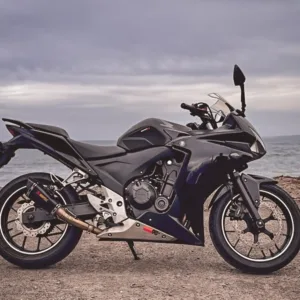 Honda CBR500R sportbike with Akrapovič exhaust