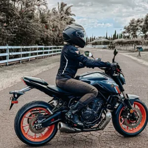 Yamaha MT-07 sport touring motorcycle in Maui