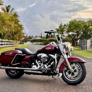 Harley Davidson Road King with padded passenger seat