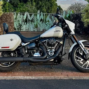 Harley Davidson Softail Sport Glide with windscreen attached