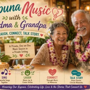 Fresh flower lei presented for elder Hawaiian cultural event