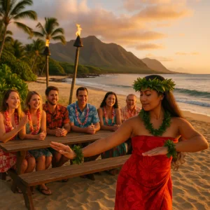 The Original Luau with check-in at 5:30 PM