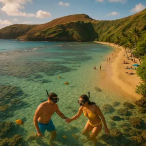 best place to snorkel with exotic fish on Oahu