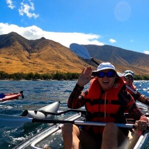 Clear Kayak with Pontoons + Snorkel Tour
