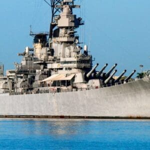 8K - Battleships of World War II departing Kauai