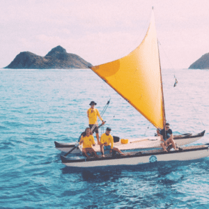 Huaka'i Waʻa Pe’a (Hawaiian Sailing Canoe)
