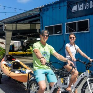 Popoia Island Kayak and E-Bike Guided Adventure Tour- Full Day