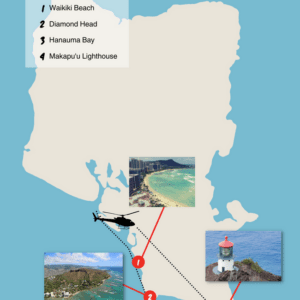 18 Minutes SHARED Helicopter Tour in Honolulu