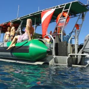 Snorkelers exploring vibrant coral reefs in Na Pali Coast