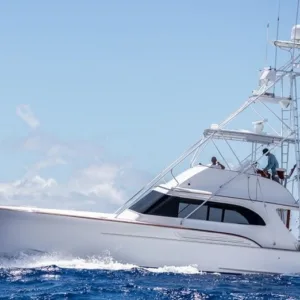 Luxury fishing charter aboard 47ft vessel with air conditioning