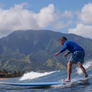 Private surf lesson for three to five participants together