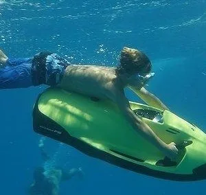 Relaxing at Paradise Sandbar with Seabob water adventure