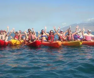 Group kayaking adventure near Haleakala Maui