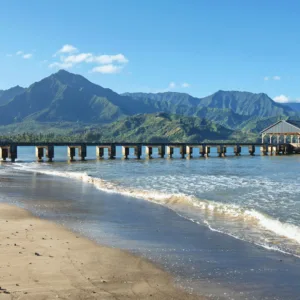 Scenic views of Kauai during island tour week rental