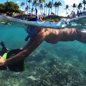 Eco-friendly sea scooter used for guided snorkeling tours